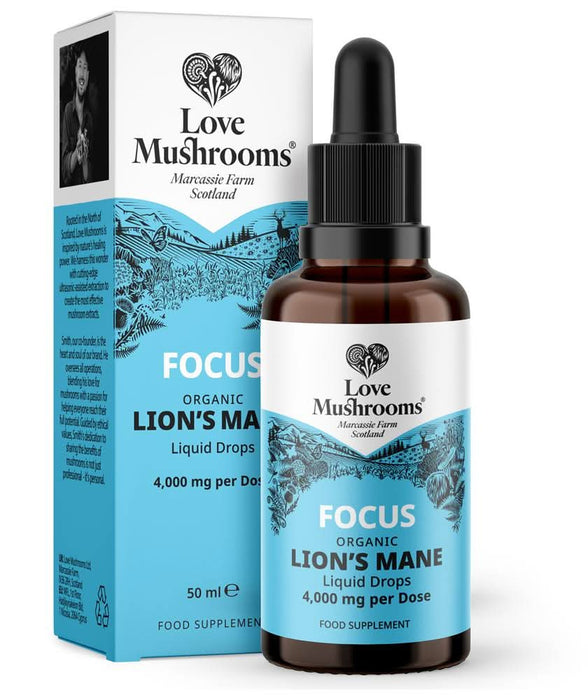 Love Mushrooms Lions Mane Liquid Drops 50ml