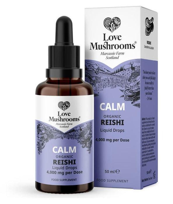 Love Mushrooms Calm Reishi Drops 4000mg