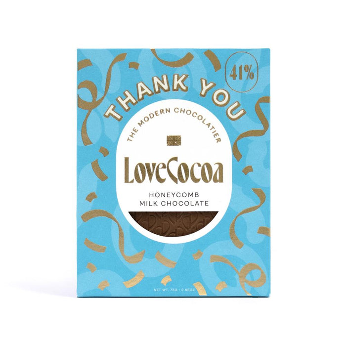 Love Cocoa Honeycomb Thank You Bar 70g