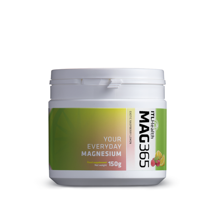 Mag365 Magnesium Powder Exotic Raspberry Lemon 150g