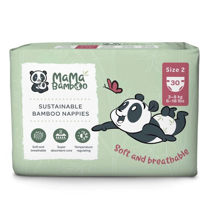 Mama Bamboo Eco Nappies - Size 2 x 30