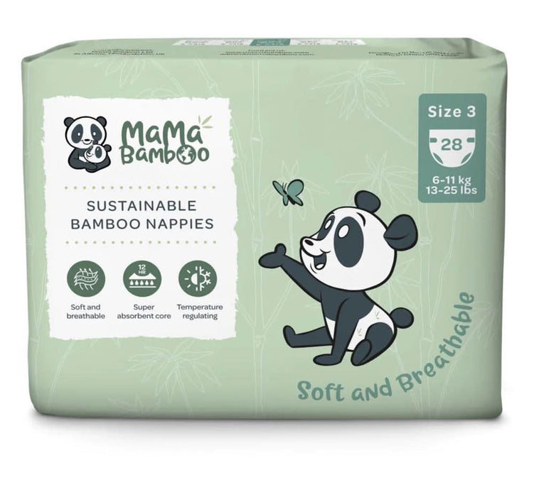 Mama Bamboo Eco Nappies - Size 3 x 28