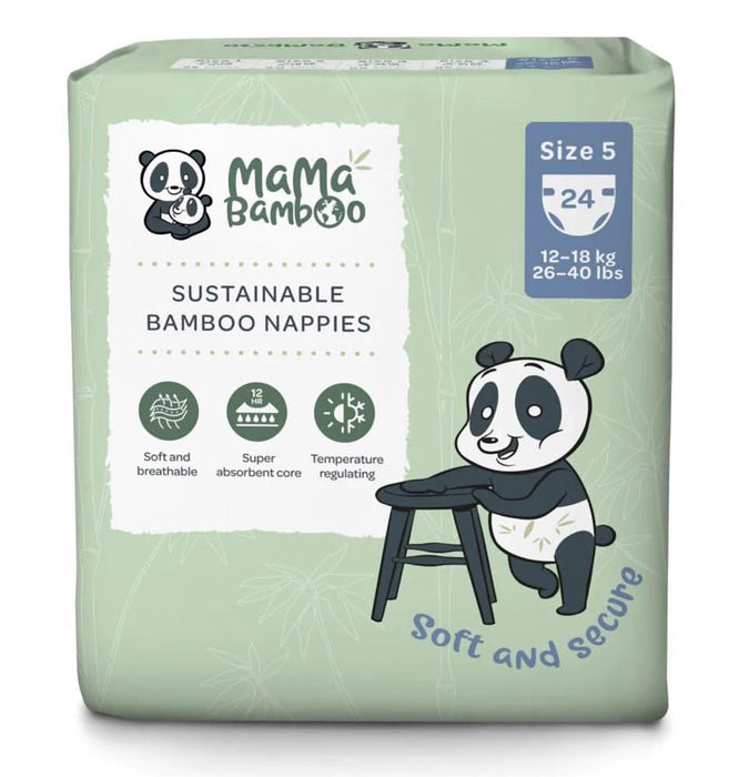 Mama Bamboo Eco Nappies - Size 5 x 24