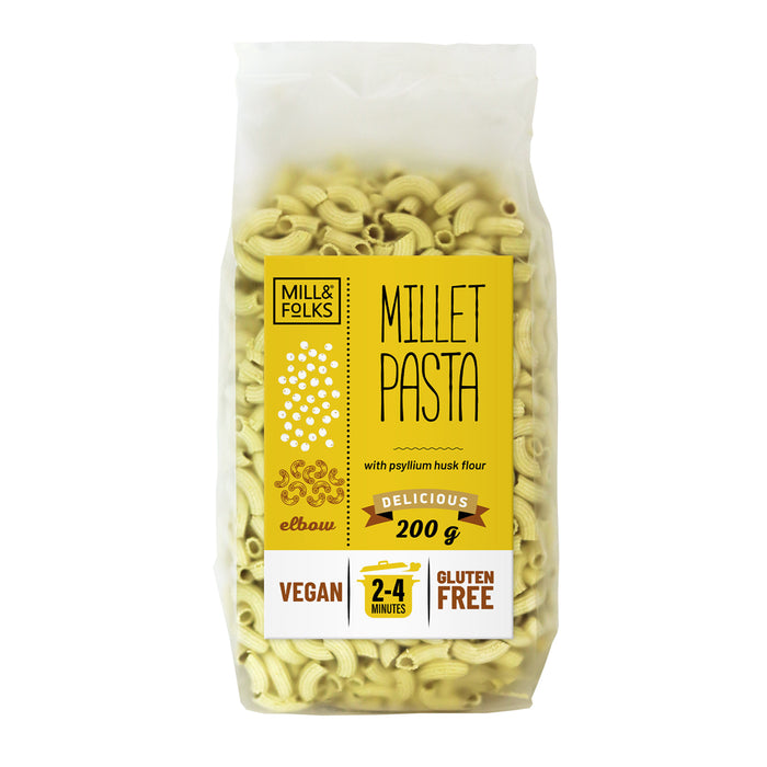 Mill & Folks Pasta Millet Elbow 200g