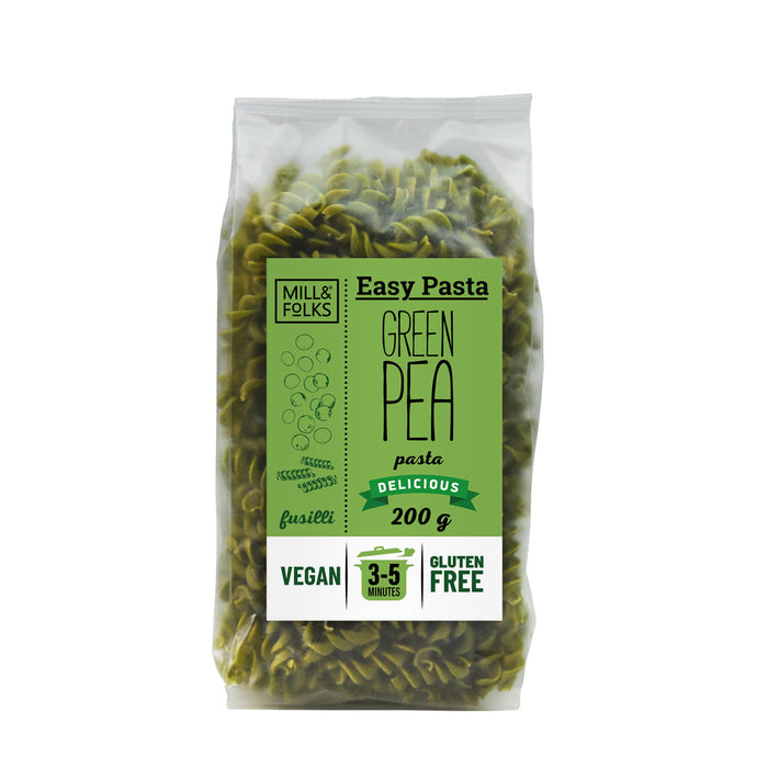 Mill & Folks Pasta Green Pea Pasta Fusilli 200g