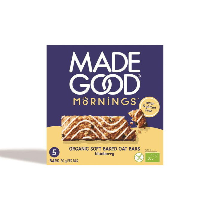 MadeGood Morning Bar Blueberry 5 x 30g