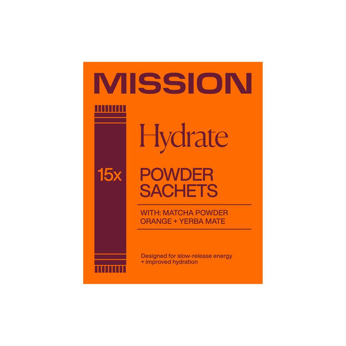 Mission Hydrate Matcha Powder 15 Sachets