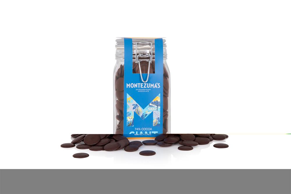 Montezumas Chocolate Dark Chocolate Buttons in Jar 900g