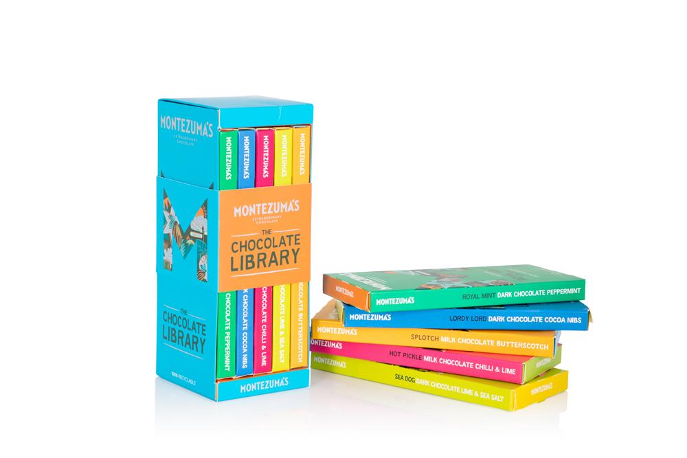 Montezumas Chocolate Library-Dark and Milk Chocolate Bar 450g