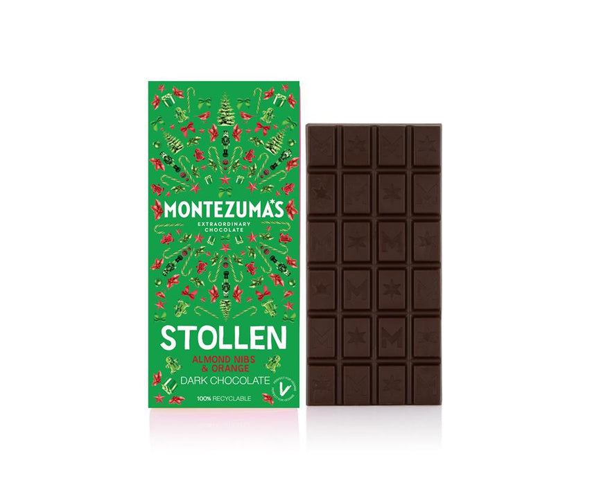 Montezumas Dark Chocolate Stollen Bar 90g