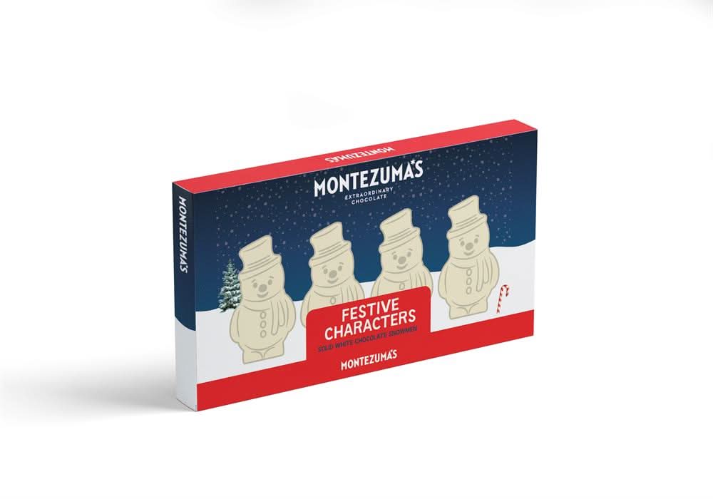 Montezumas White Chocolate Snowmen 60g