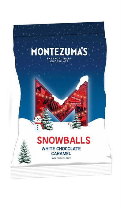 Montezumas White Choc Caramel Snowballs 120g