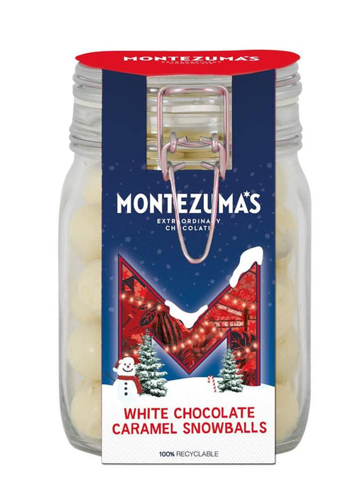 Montezumas White Caramel Snowball Jar 450g