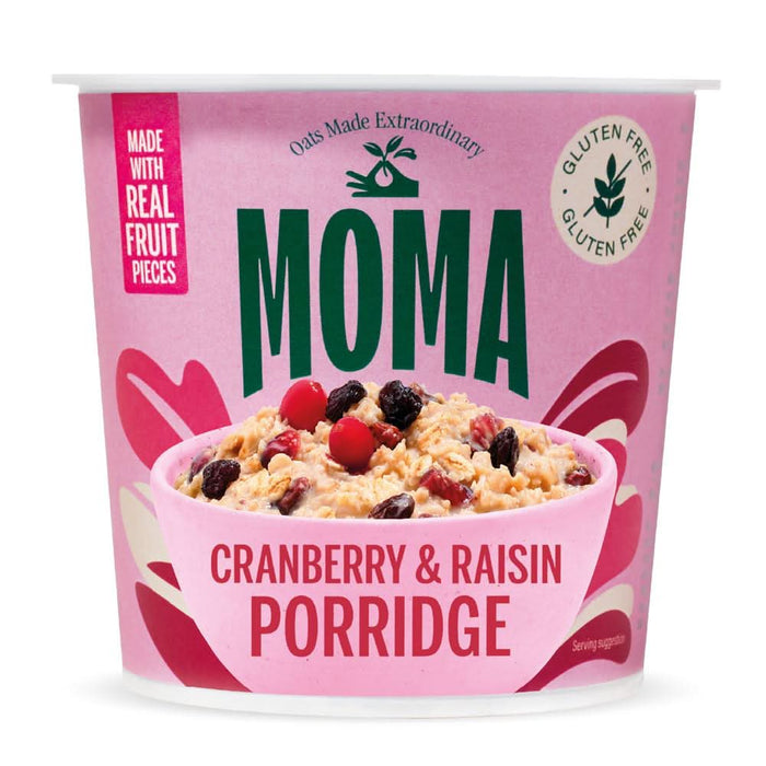 Moma Foods Cranberry Raisin Porridge Pot 70g
