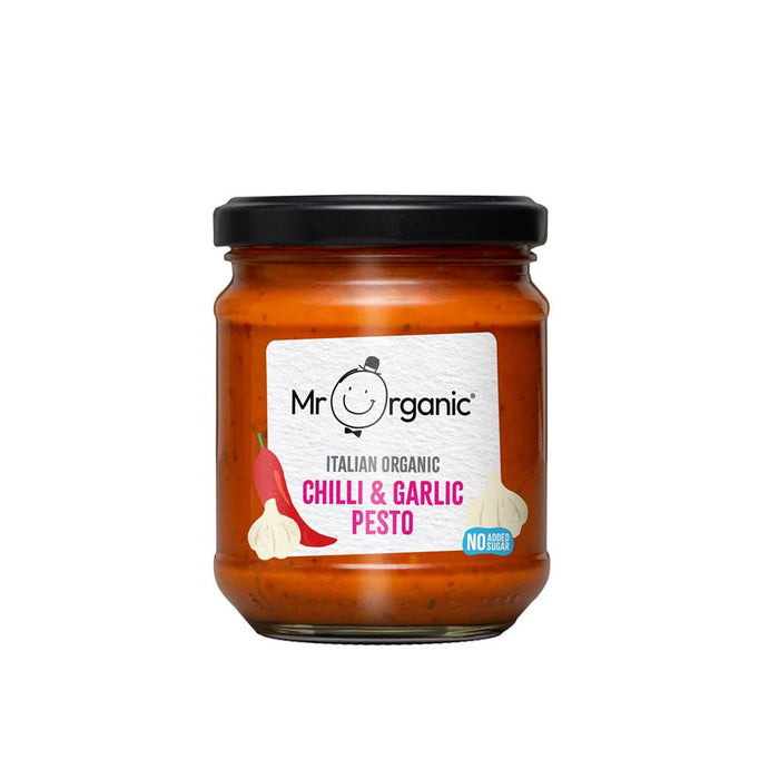 Mr Organic Chilli & Garlic Pesto 190g