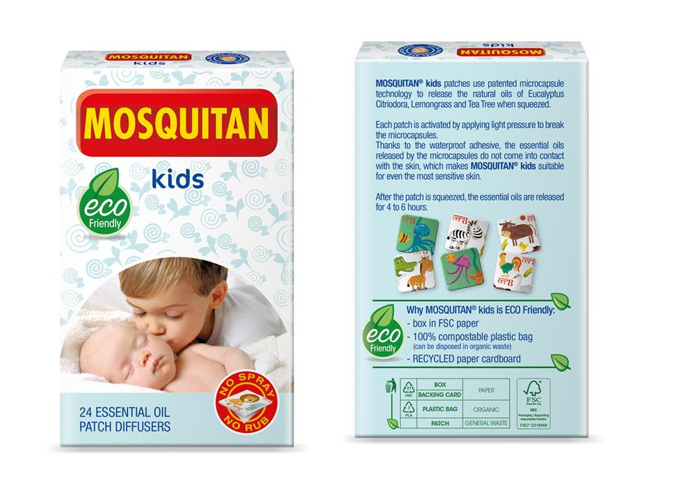 Mosquitan Squeeze & Stick Patches Kids 24 pack