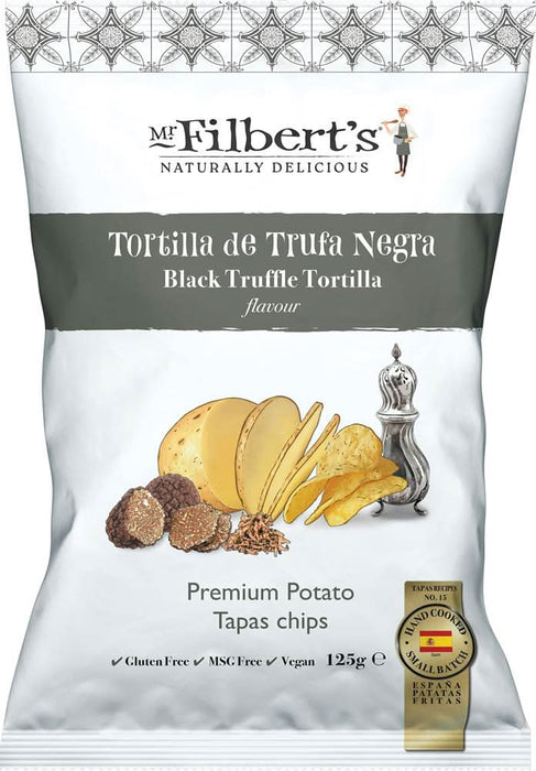 Mr Filberts Black Truffle Tortilla Crisps 125g