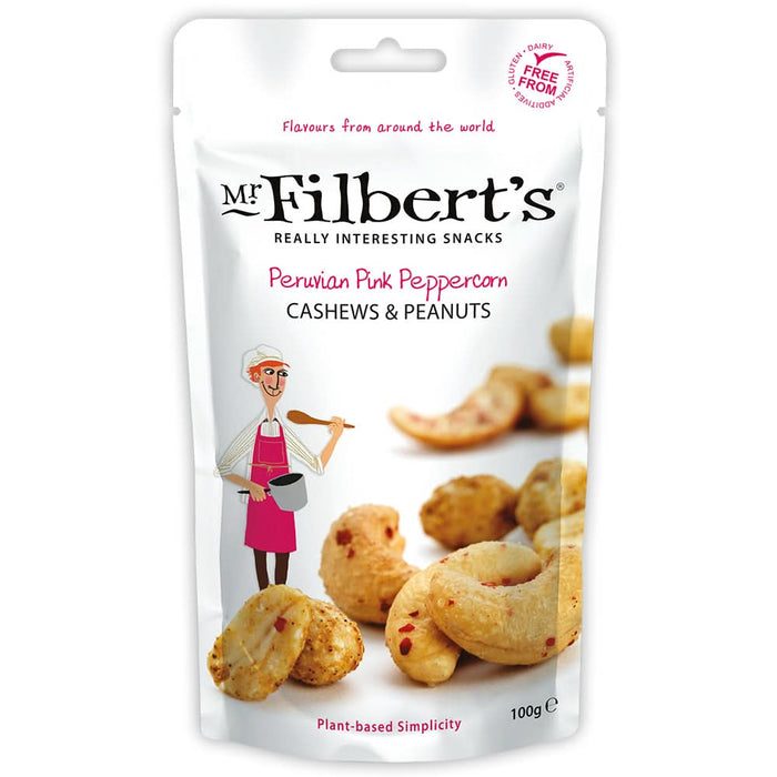 Mr Filberts Pink Peppercorn Cashews & Pnut 100g