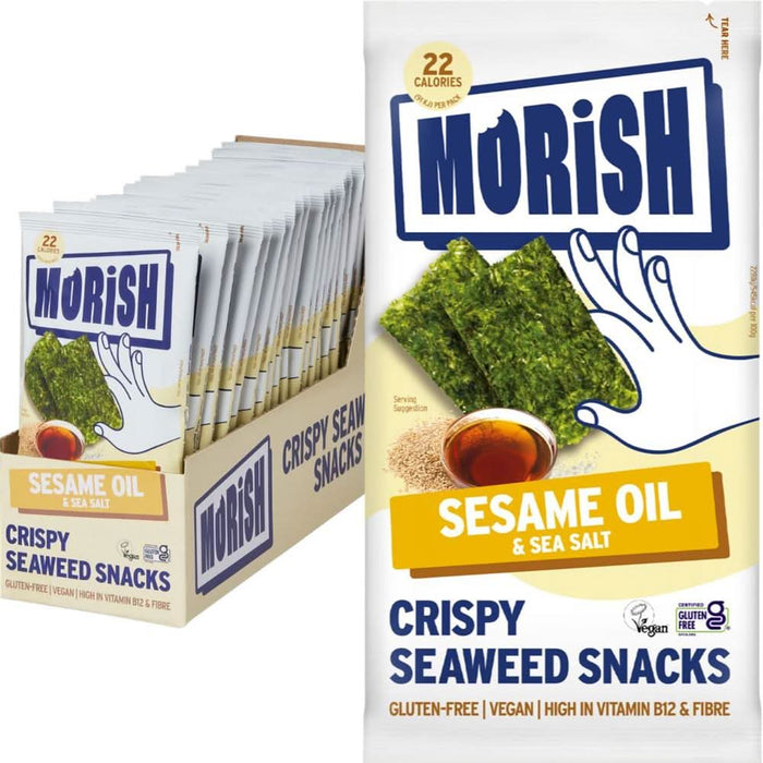 Morish Snacks Crispy Sesame Oil Seaweed 4g