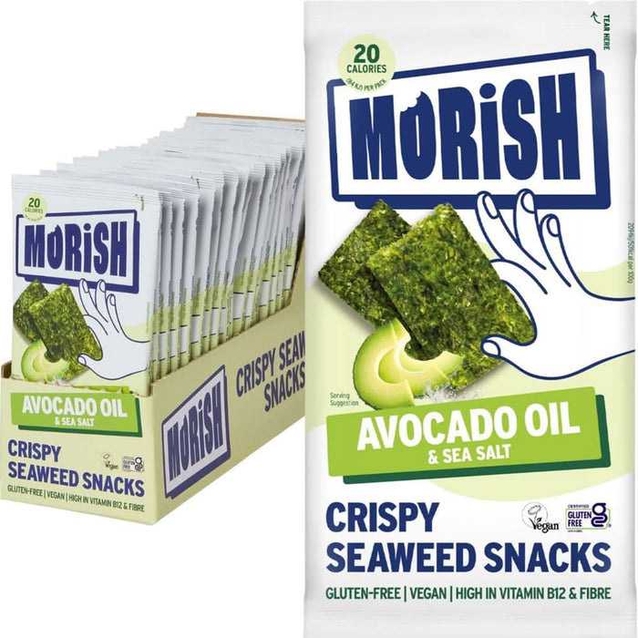 Morish Snacks Crispy Avocado Oil Seaweed 4g