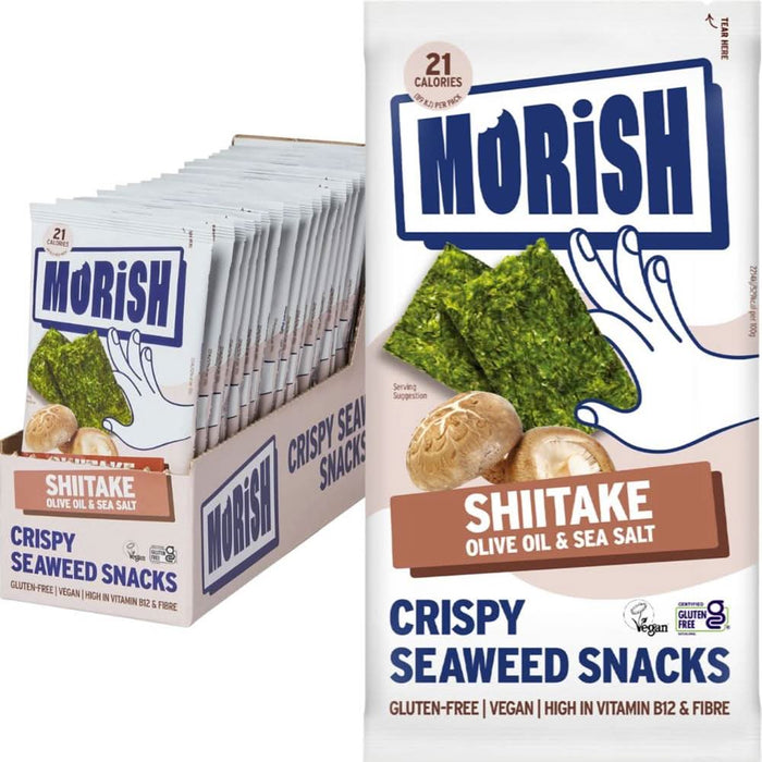 Morish Snacks Crispy Shiitake Seaweed Snacks 4g