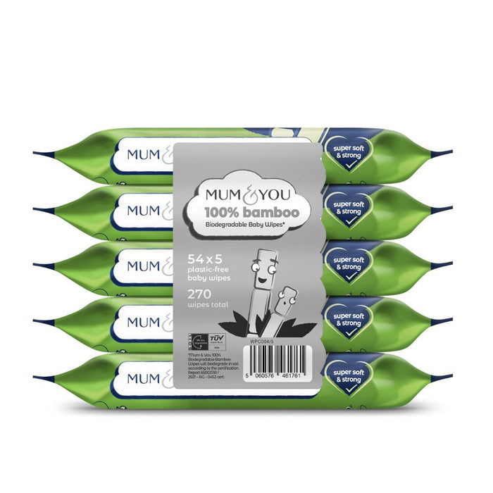 Mum & You Bamboo 270 Wipes