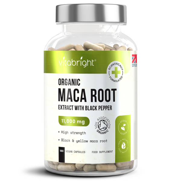 Vitabright Organic Maca Root 11000mg 180 Capsules