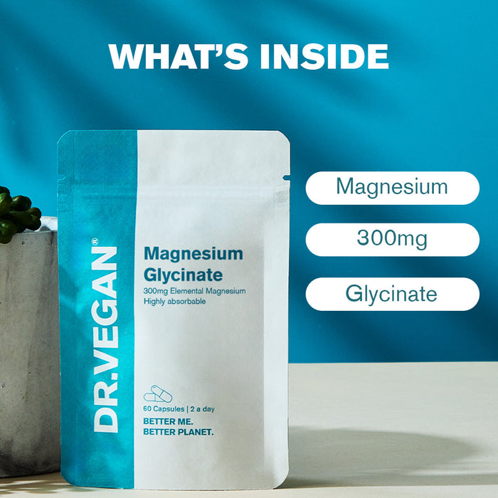 Dr Vegan Magnesium Glycinate 60 Capsules