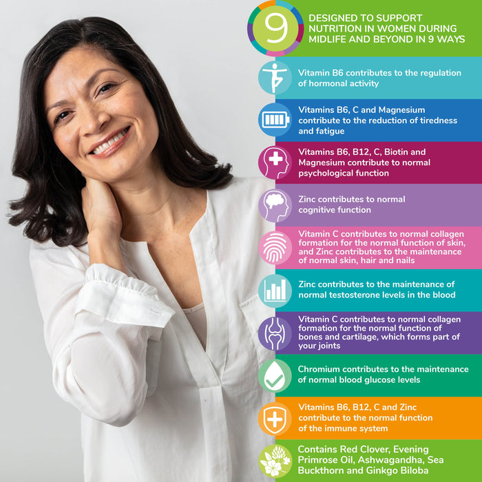 Health & Her Menopause Multi Nutrient Support 60 Capsules