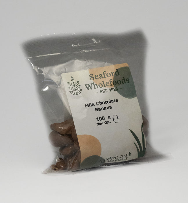 Seaford Wholefoods Milk Chocolate Bananas 100g