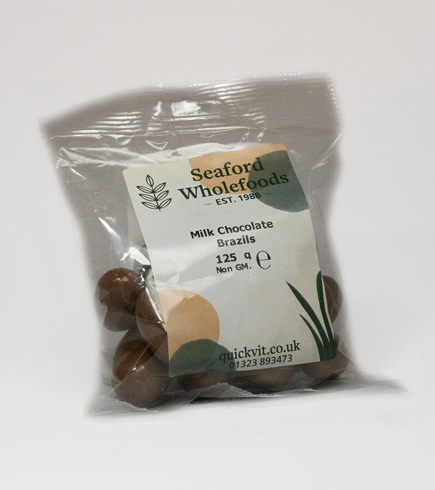 Seaford Wholefoods Milk Chocolate Brazils 125g