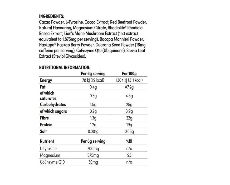 Indi Mind Nootropic 28 Powder Servings