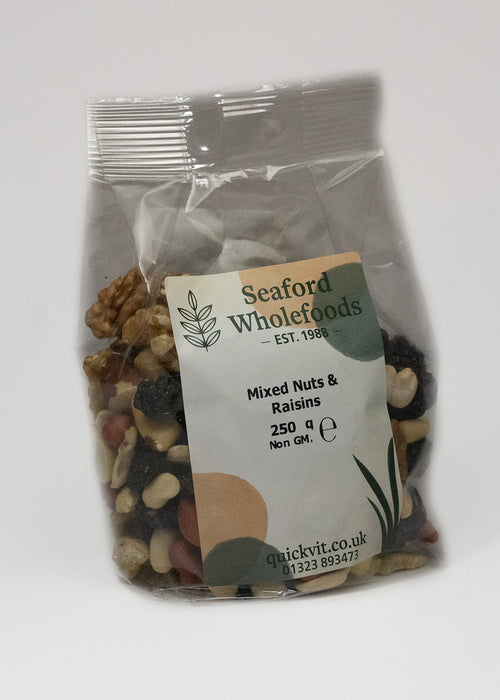 Seaford Wholefoods Mixed Nuts & Raisins 250g