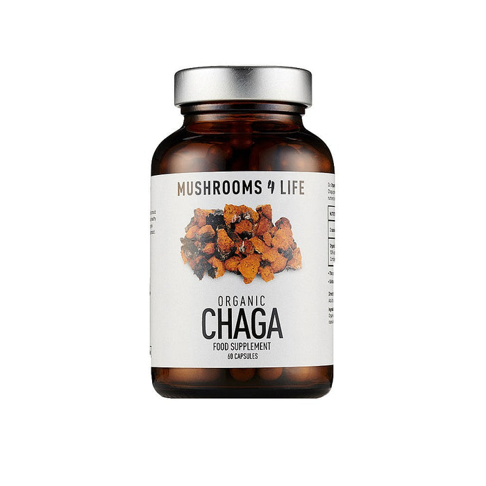 Mushrooms For Life Organic Chaga 60 Capsules