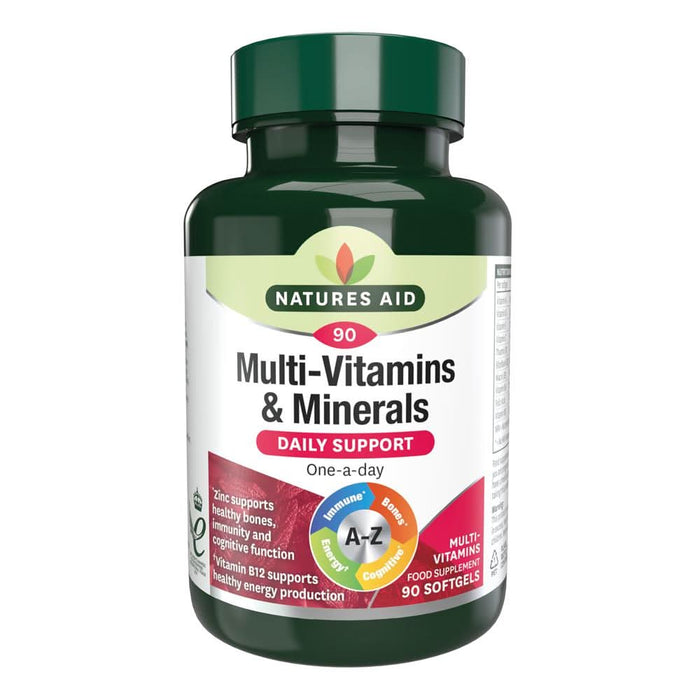 Natures Aid Multi Vitamins & Minerals 90 Capsules