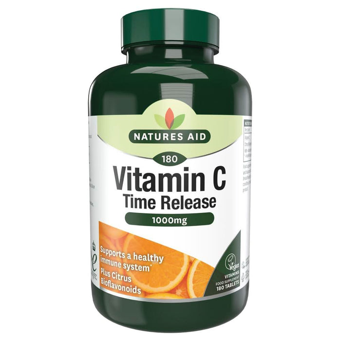Natures Aid Vitamin C 1000mg Time Release 180 Tablets