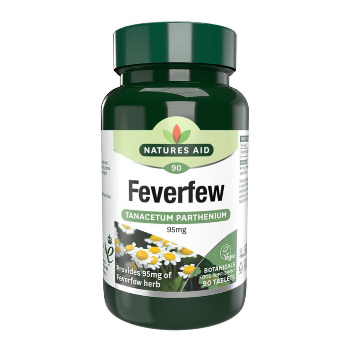 Natures Aid Feverfew 95mg 90 Tablets