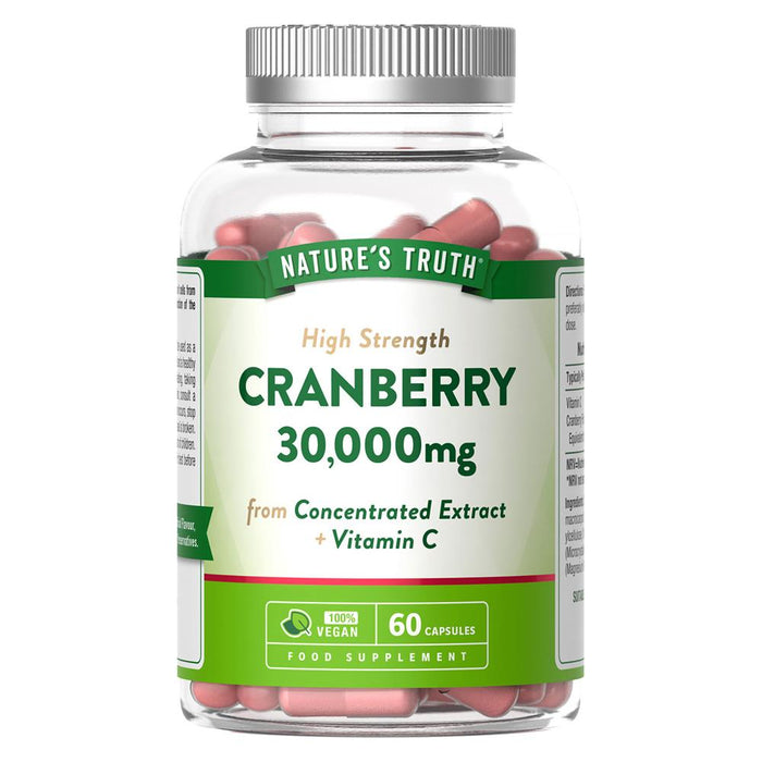 Nature's Truth Cranberry Extract 30000mg 60 Capsules