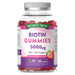 Nature's Truth Biotin gummies, 5000ug, in a vibrant bottle with 60 chewy orange-flavored gummies