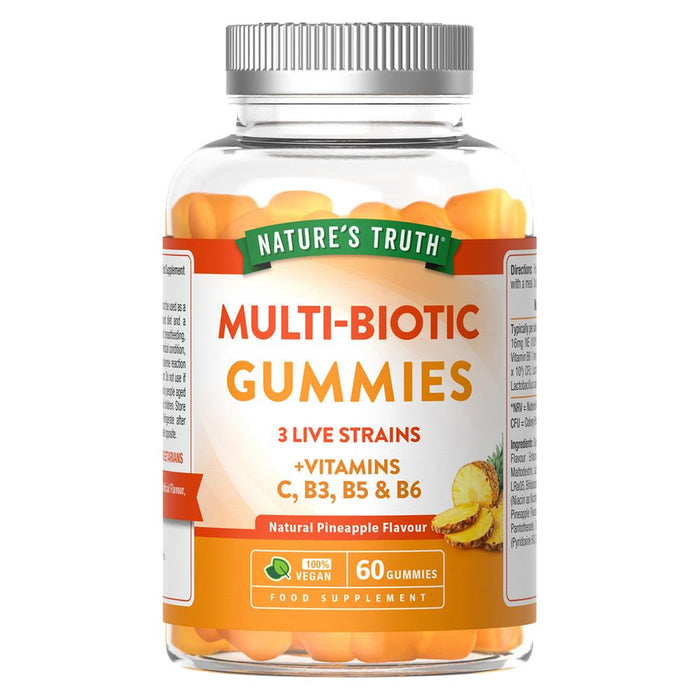 Nature's Truth Multi-Biotic Pineapple 60 Gummies