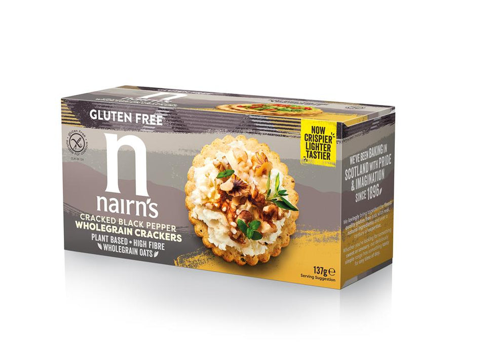 Nairns Cracked Black Pepper Cracker 137g