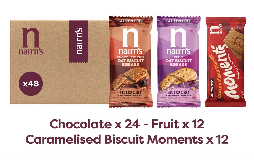 Nairn's Gluten Free Biscuit Break & Moments Mixed Case 1335g
