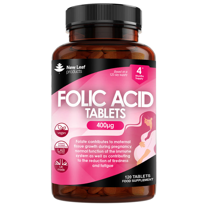 New Leaf Folic Acid 120 Tablets
