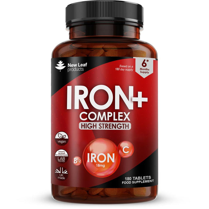 New Leaf Iron Complex 120 Vegan Tablets