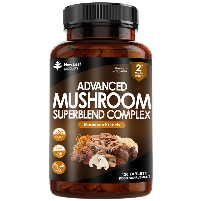 New Leaf Advanced Mushroom Superblend Complex 120 Capsules