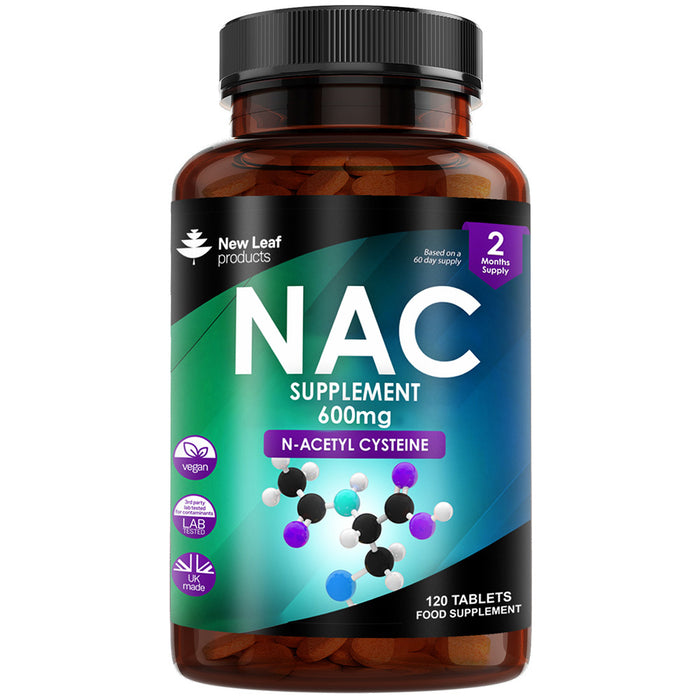 New Leaf NAC 600mg 120 Vegan Tablets