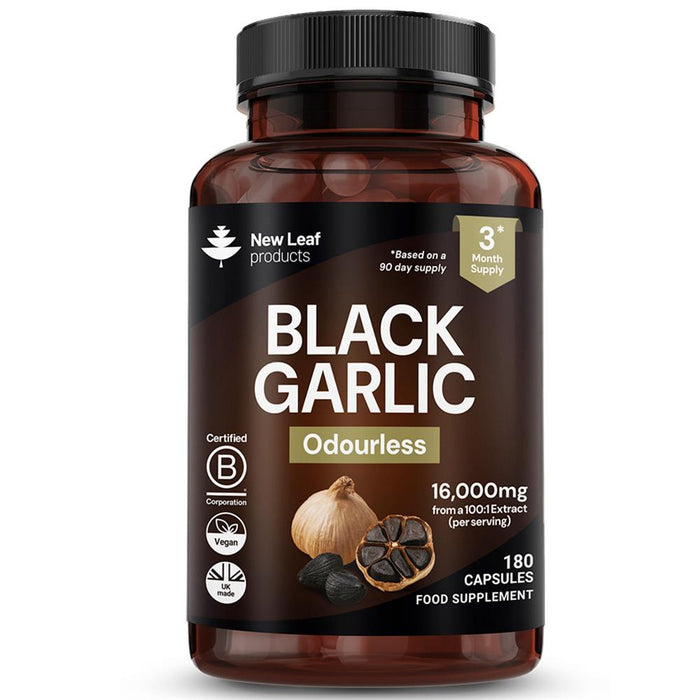 New Leaf Products Black Garlic Capsules 180 Capsules