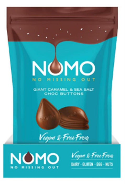 Nomo Salted Caramel Choc Buttons 110g