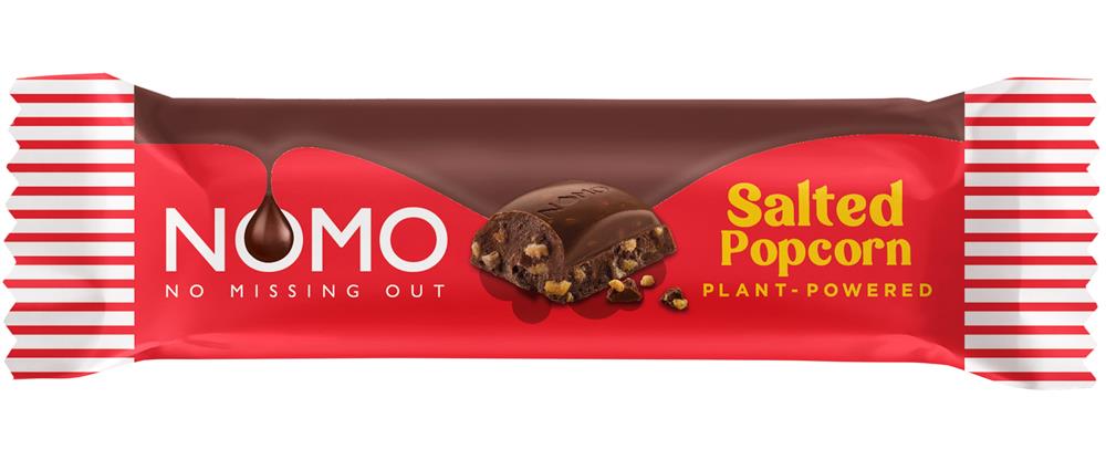Nomo Salted Popcorn Chocolate Bar 33g