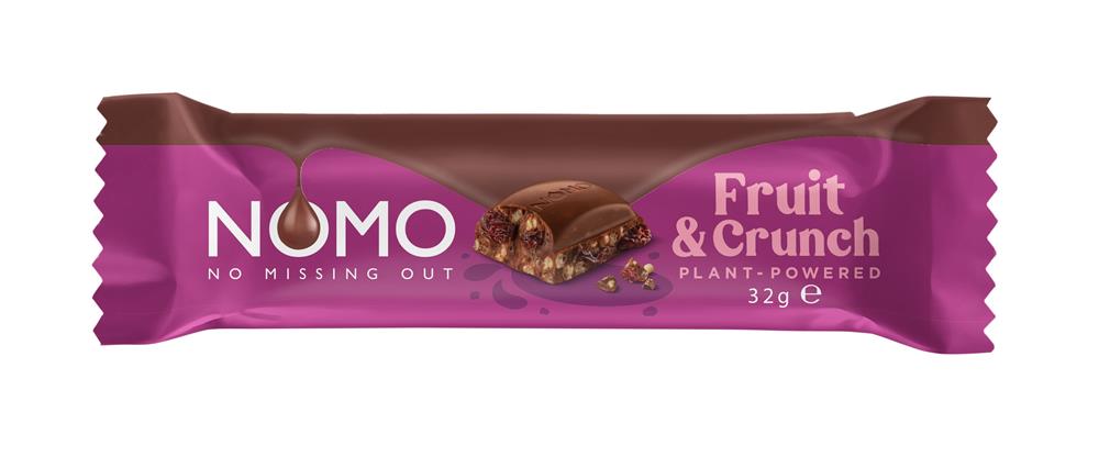 Nomo Fruit & Crunch Choc Bar 38g